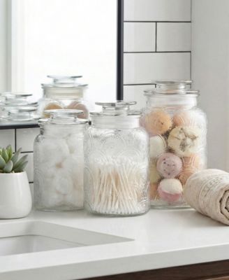 Glass Canister, Set of 3