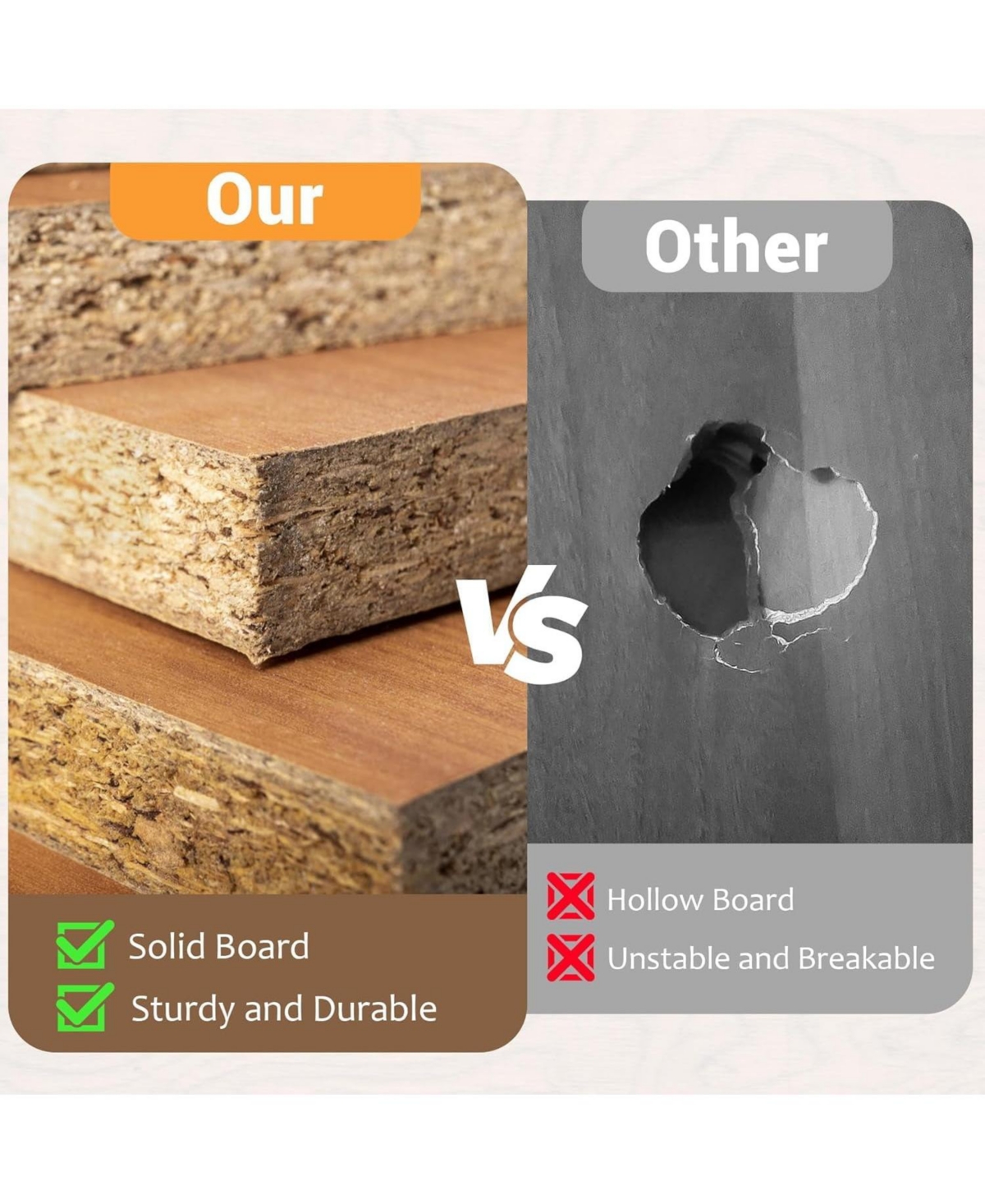 gaomon Dining Table 4-6 Person 70.8 Inch, Farmhouse Kitchen Table with Heavy Duty Metal Legs