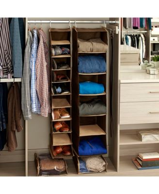 Set of Two Sweater Storage Bags, Coffee Linen