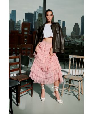 Women's Larina Lace-Up High-Heel Ballet Pumps