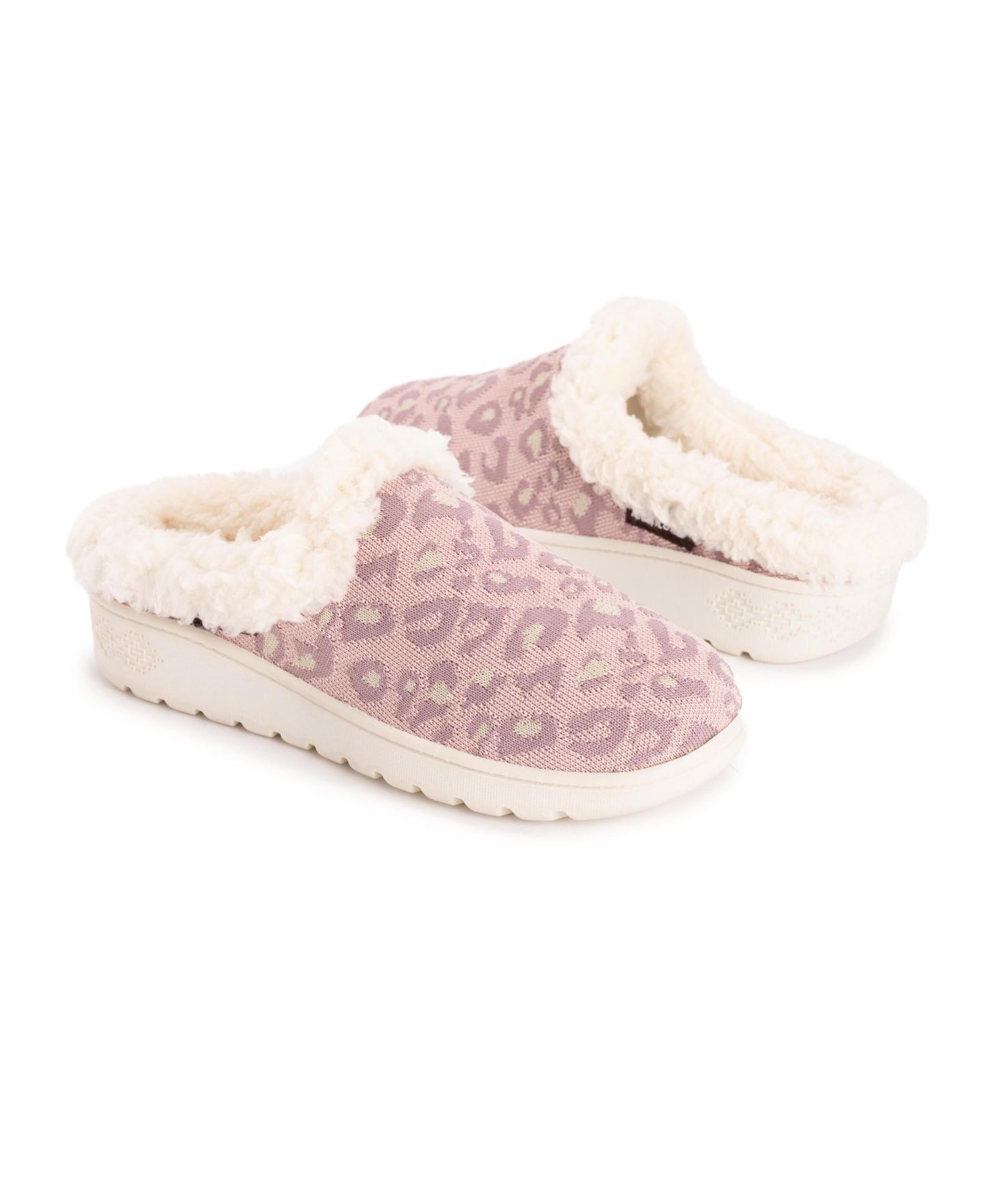 Женские тапочки MUK LUKS Nony Flyknit Slippers, цвет: Пудровый — фото 5