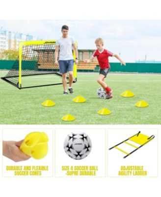 6x4ft 5 Layer Portable Pop Up Soccer Goal Set