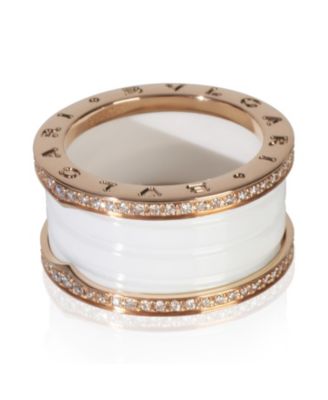 BVLGARI Rose Gold Diamond B.zero1 Ring