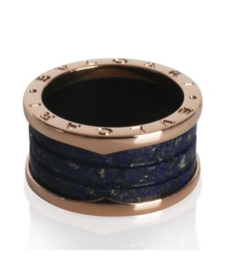 BVLGARI Rose Gold Lapis B.zero1 Ring