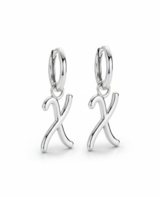 Mini Signature Initial Huggie Earrings