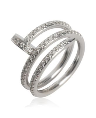 Gold Diamond Double Juste Un Clou Ring