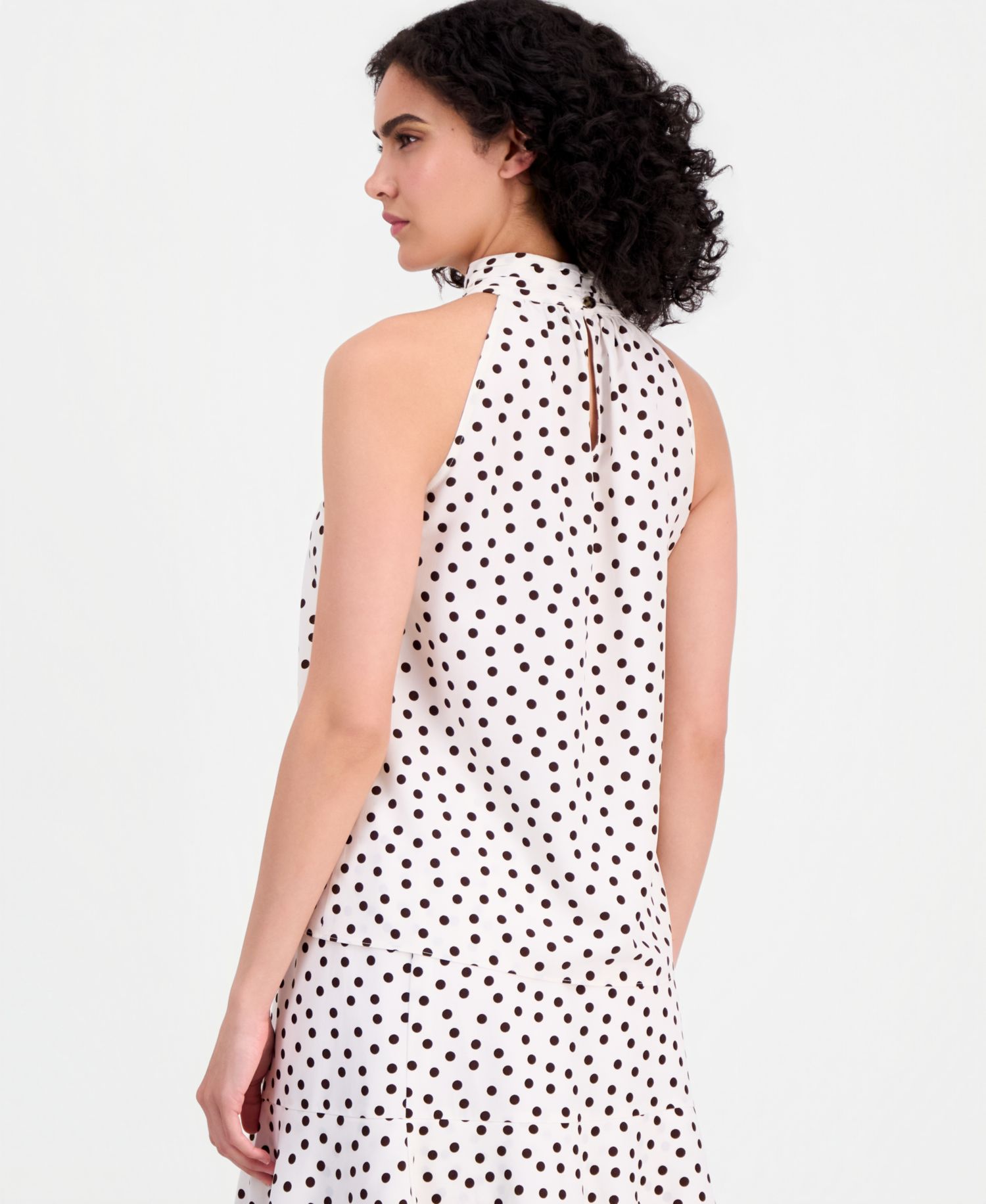 Women's Polka-Dot Halter Top
