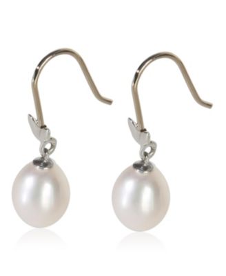 Sterling Silver Pearl Paloma Picasso Olive Leaf Earrings