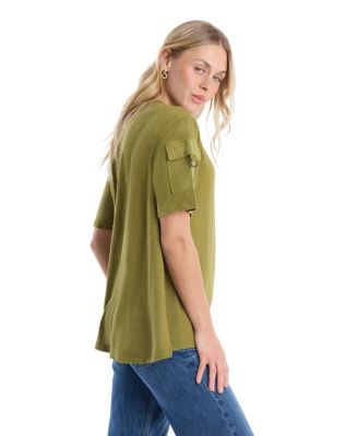 Women's Round Neck Hi-Lo Tee