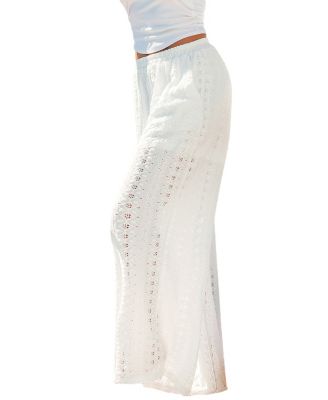 Women's Pull-On Wide Leg Long Pants with Comfortable Fit