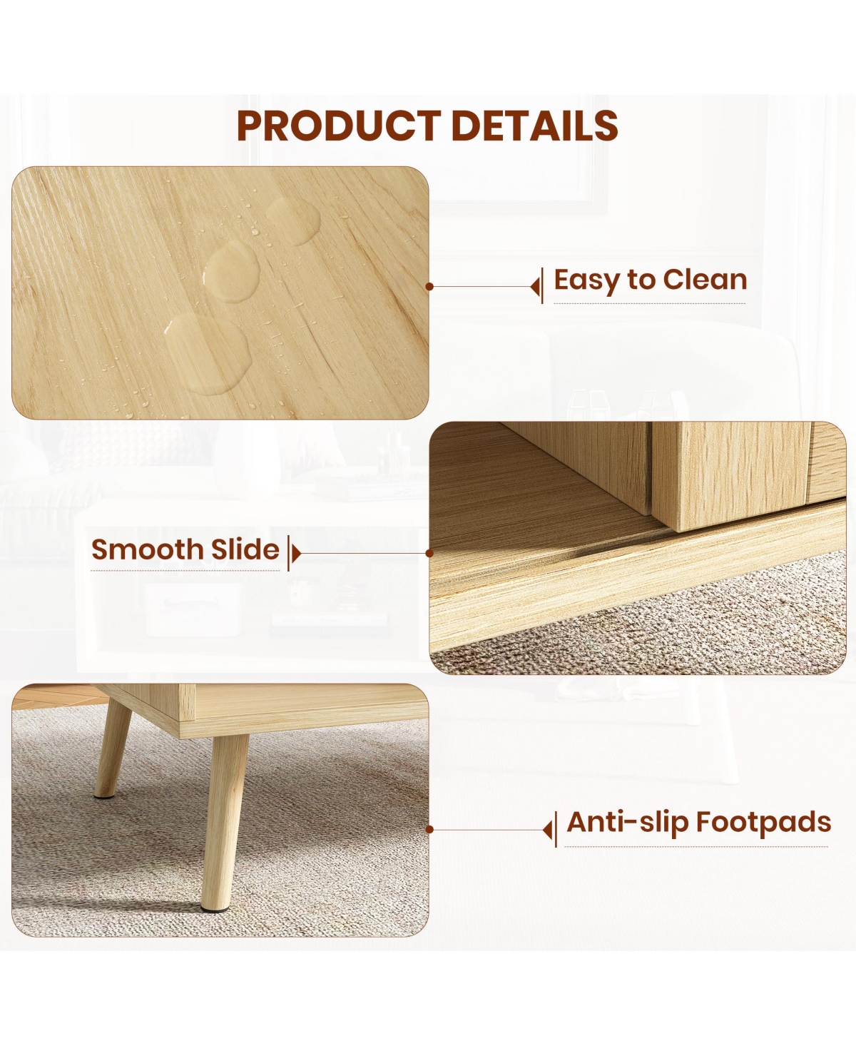 gaomon Coffee Table with Storage