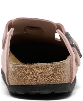 Women's Boston Suede Leather Casual Clogs from Finish Line