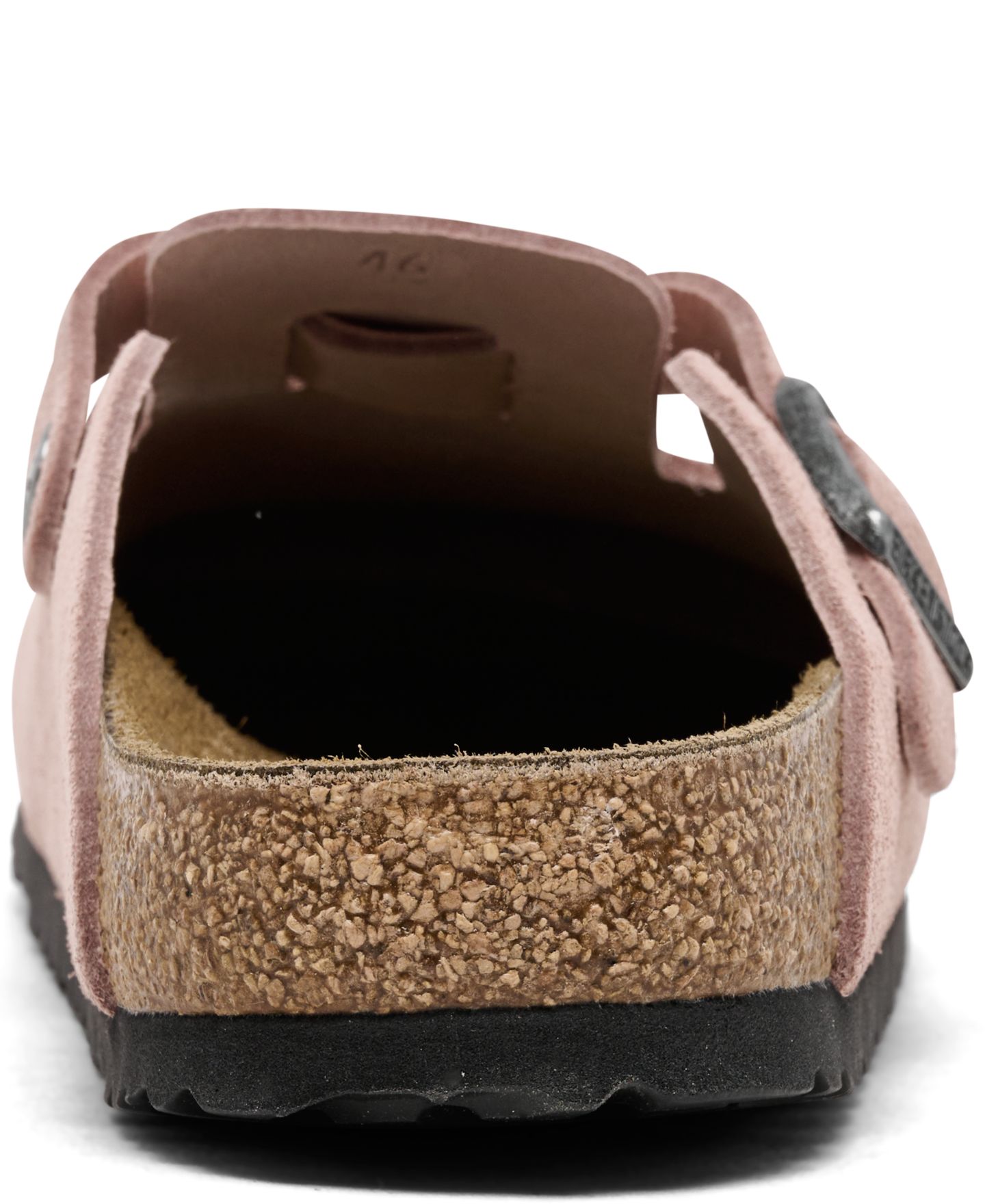 Женские повседневные замшевые сабо Birkenstock Boston, Finish Line, цвет: Розовый глиняный — фото 5
