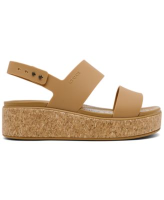 Women's Brooklyn Cork Low Wedge Sandals from Finish Line