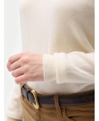 Women's Organic Color Essential Cashmere Mock Neck Sweater