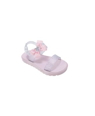 Toddler PCU Sandal with Bow and Heart Charm