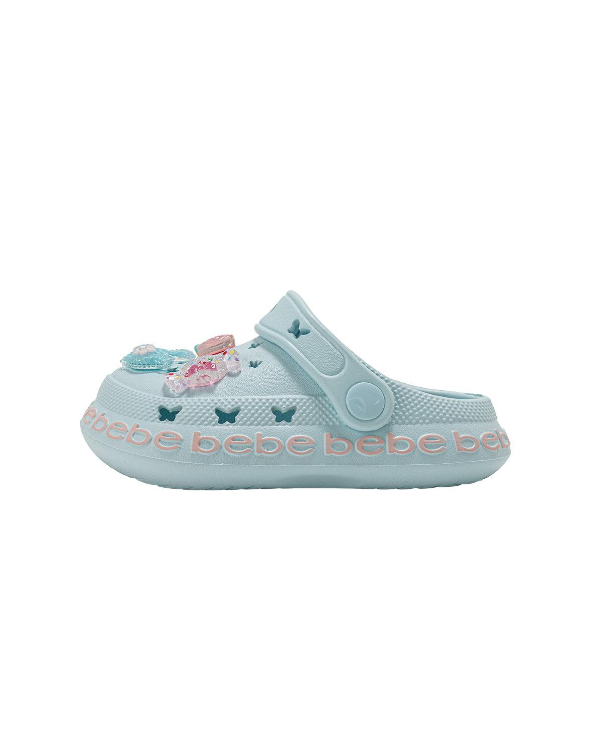 Bebe Big Girls Lighweight Eva Clogs - Slip On Comfy Shoes with Charms