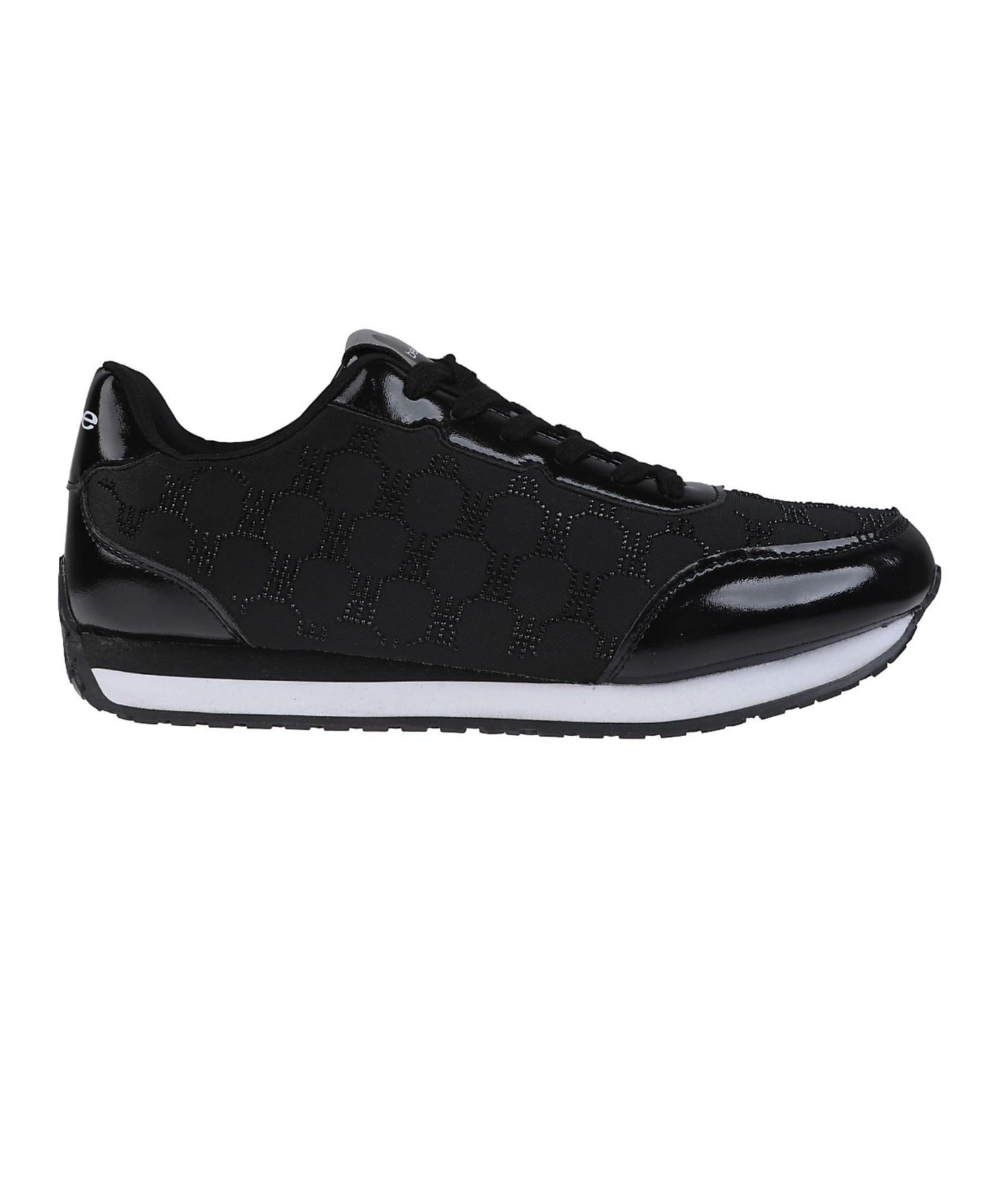 Женские кроссовки Bebe Sneaker with Rhinestone Mesh Upper, цвет: Чёрный — фото 2