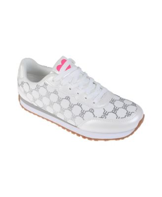 Women's Sneaker with Rhinestone bebe Mesh Upper