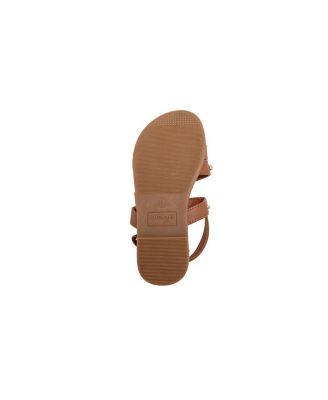Little Girls fashion Sandals with Dome Stud Logo hw