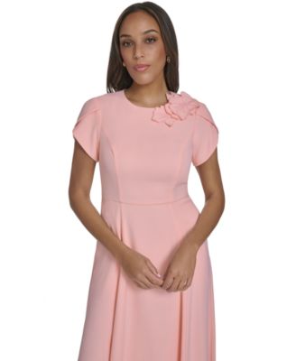 Women's Jewel-Neck Midi Dress