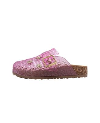 Girls Footbed Jelly Clogs - Easy Slip-On Design with Buckle and Charms