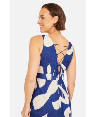 Women's Cotton Abstract Print Maxi Dress