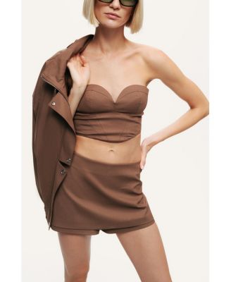 Women's Tailored Wrap Mini Skort