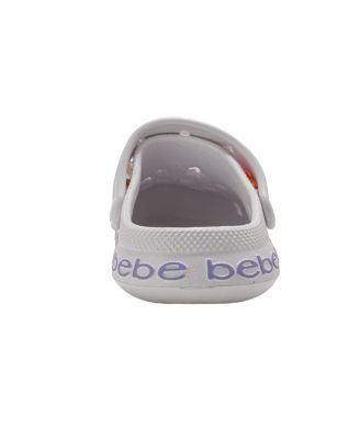 Little Girls EVA Clog with Chain with Logo Grosgrain Ribbon and Charms