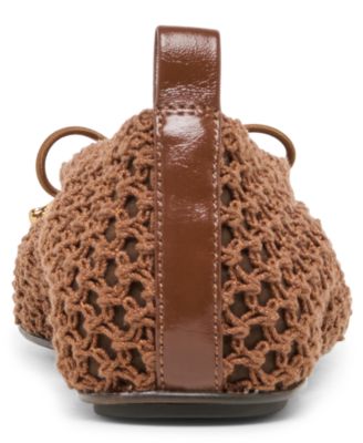 Women's Kaylyn Bow Tie Knit Slip-On Ballet Flats