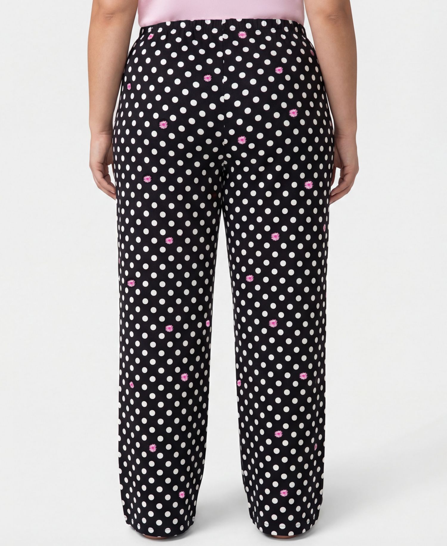 Plus Size Mid-Rise Cotton Pajama Pants
