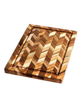 Herringbone Wood Large Cutting Board