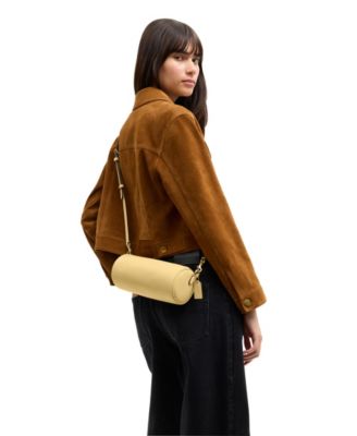 Barrel Small Leather Slim Shoulder Bag
