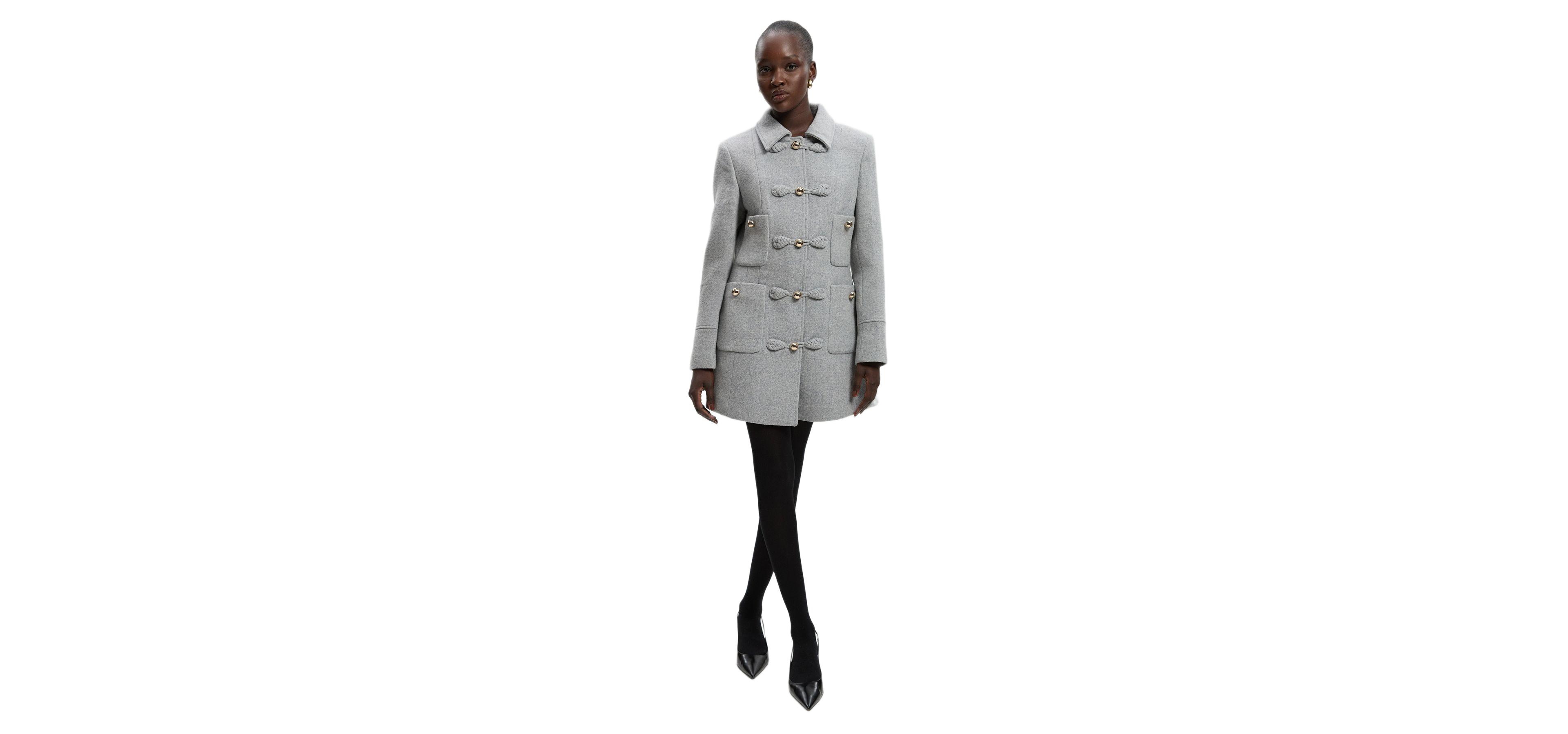 Karen Millen Women's Tailored Knot Detail Midi Coat