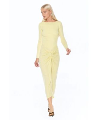 Women's Revel Long Sleeve Draped Skirt Maxi Dress