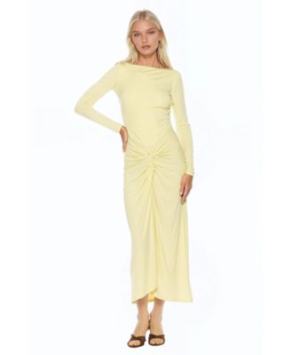 Women's Revel Long Sleeve Draped Skirt Maxi Dress