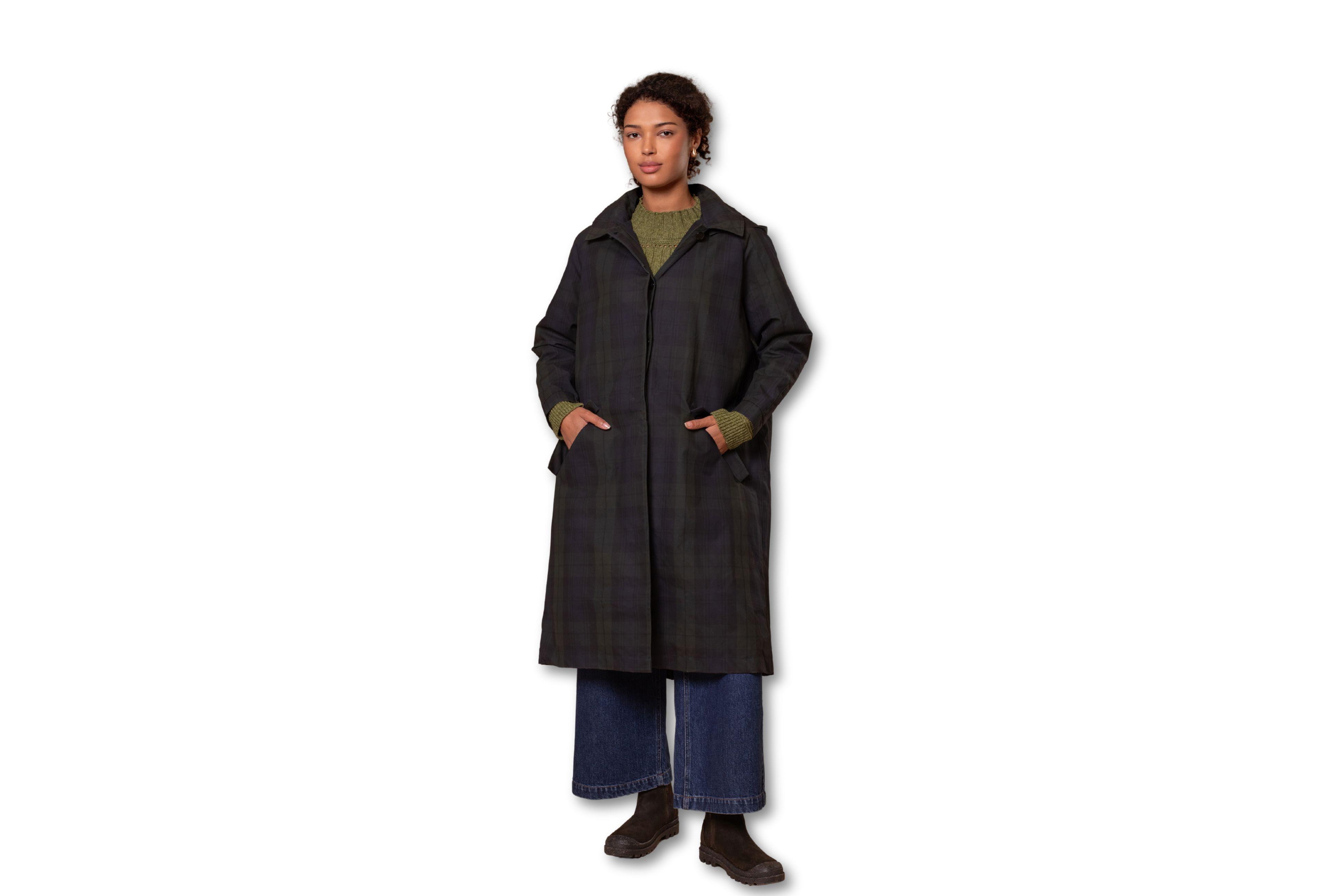 Celtic & Co. Women's British Waxed Cotton Trench Coat