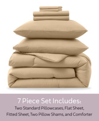 Luxury Soft Modern Design 7-Pc. Comforter Set, Queen