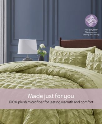 Luxury Soft Seersucker Design 5-Pc. Comforter Set, Twin/Twin XL
