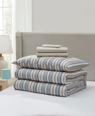 Luxury Soft Modern Striped Design 5-Pc. Comforter Set, Twin XL