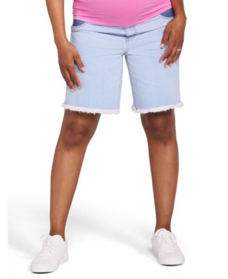 Maternity Motherhood Under the Belly Dad Denim Short