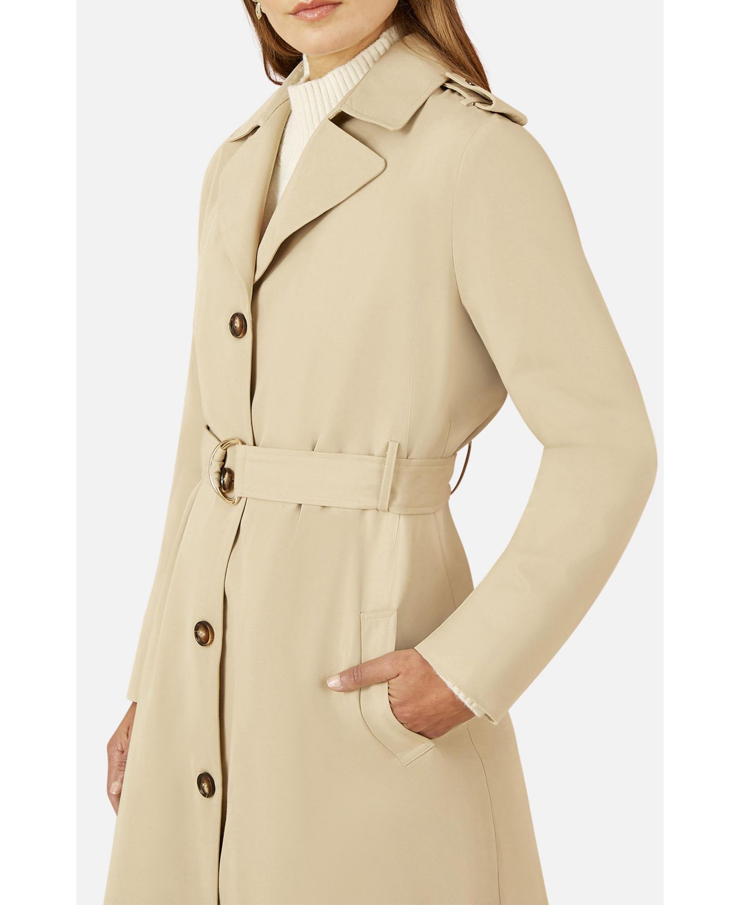 Women's Belted Trench Coat