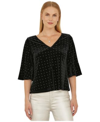 Women's Fluted Sleeve Relaxed Fit Top