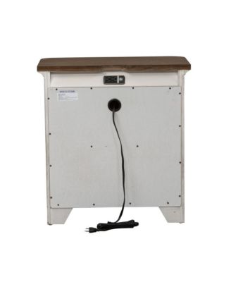 3 Drawer Night Stand w/ Charging Station