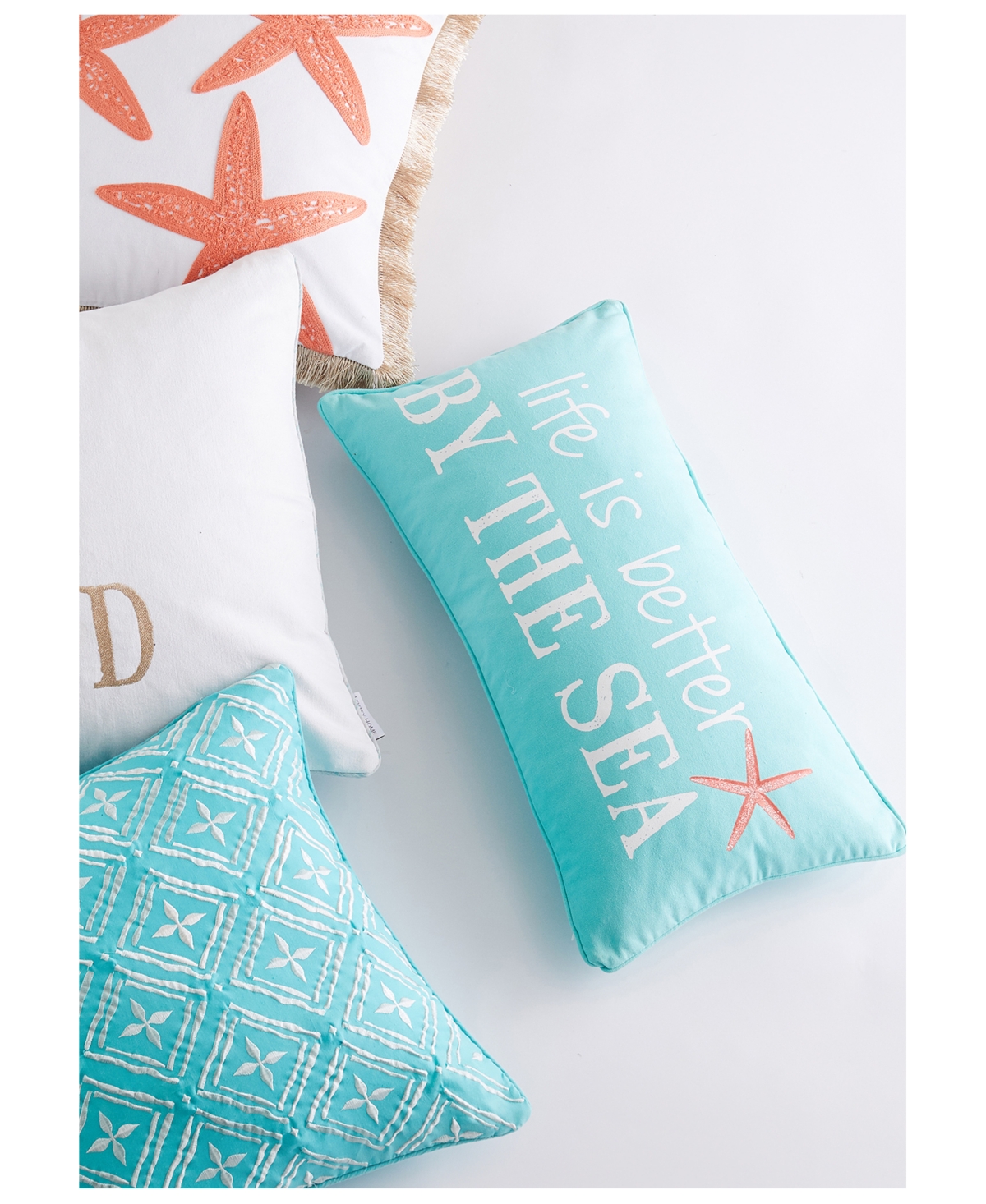 Levtex Life Is Better By The Sea Decorative Pillow, 12" x 24"