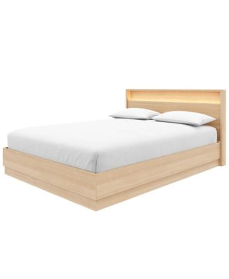 Harlow Slatted Bedframe and Headboard with Integrated Light
