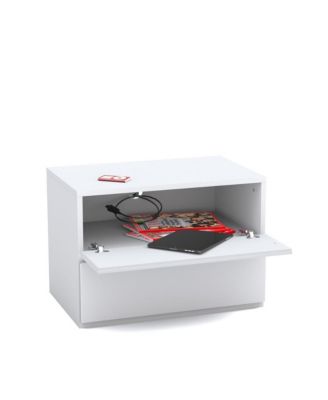 Nightstand With 1-Drawer And Folding Door.