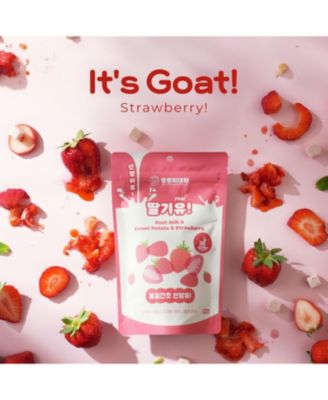 It's Goat! Strawberry! Freeze-Dried Goat Milk, Sweet Potato, Strawberry Snack for Dogs and Cats, 1.76 oz