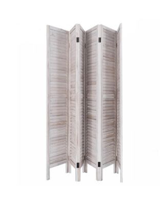 67'' High 6 Panel Room Divider Furniture Classic Venetian Wooden Slat Home