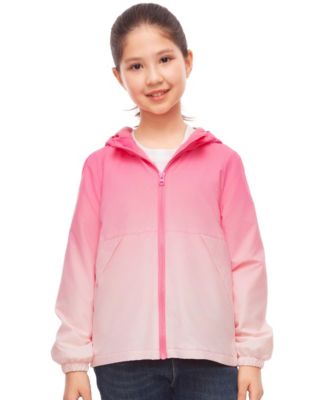 Girls Lightweight Fleece-Lined Windbreaker
